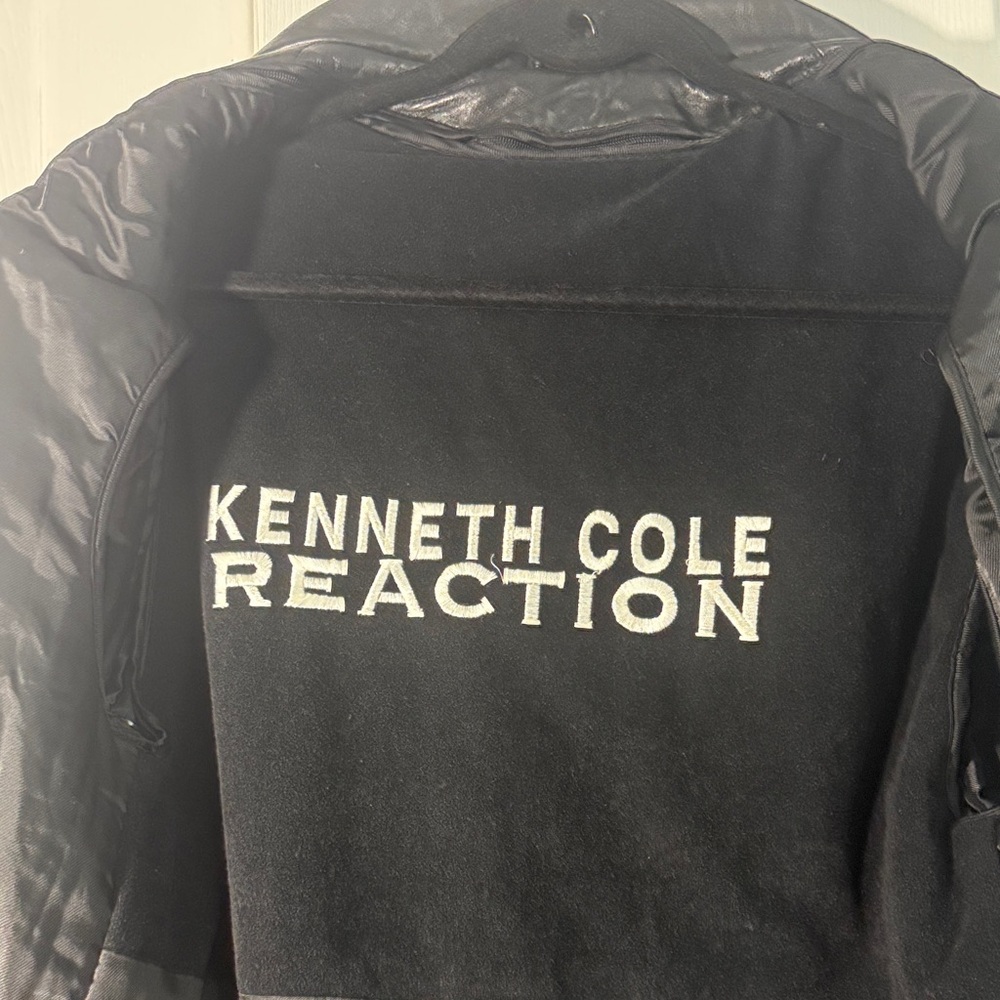 Kenneth Cole Reaction Black Leather Field Jacket - Picture 6 of 13